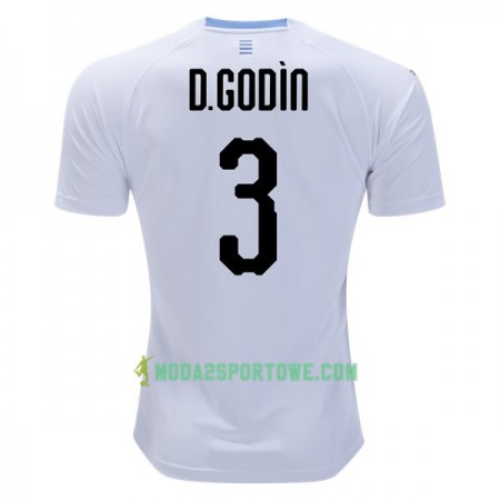 Koszulka Urugwaj D.Godin 3 Mistrzostwa Świata 2018 Wyjazdowe Stroje Piłkarskie